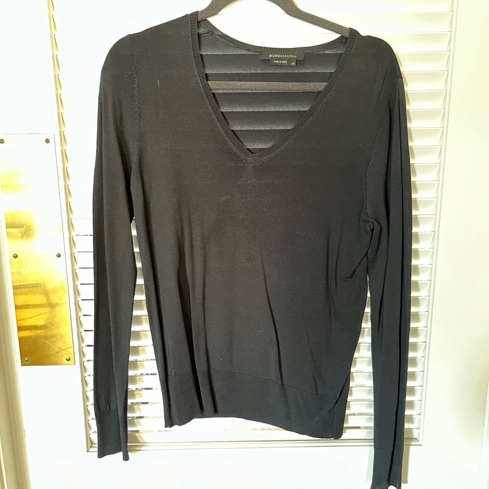 Black blouse.